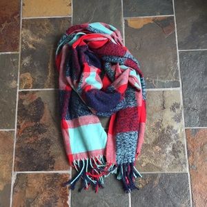 Lands End Blanket Scarf Soft Long